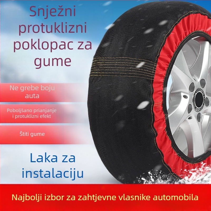 Peace and Peace zimske čarape za gume — protuklizni tekstil, prilagodljive za posebne automobile, težina 1–1,5 kg