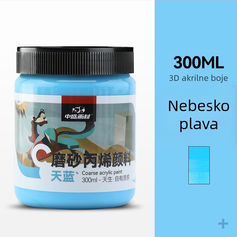 Set pigmenta za teksturnu slikanje tvrtke Zhongsheng Painting Material, polipropilenska osnova, 300 ml, 36 bočica u kutiji, IP odobrenje za umjetničko stvaranje