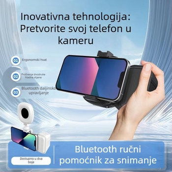 K01 E6 Bluetooth pomoćnik za snimanje mobitelom, Selfie Stick, ekološki materijali, prilagodljivo, OEM spremno