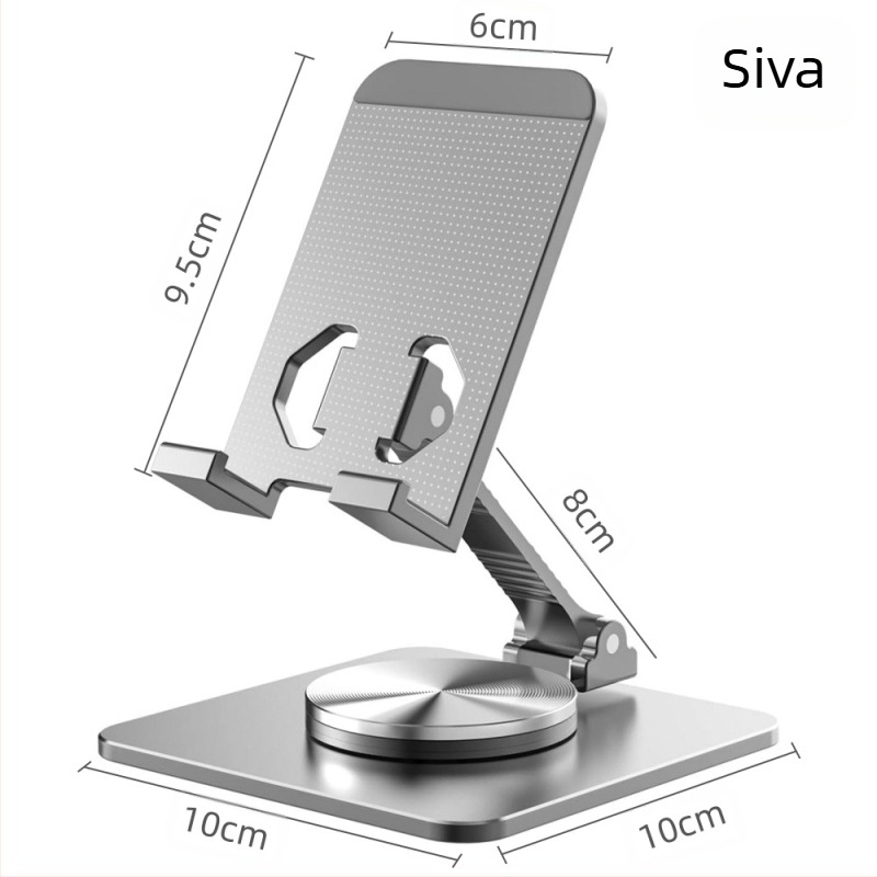 Stolni nosač za telefon i tablet s 360° rotacijom, od aluminijske legure, višenamjenski dizajn