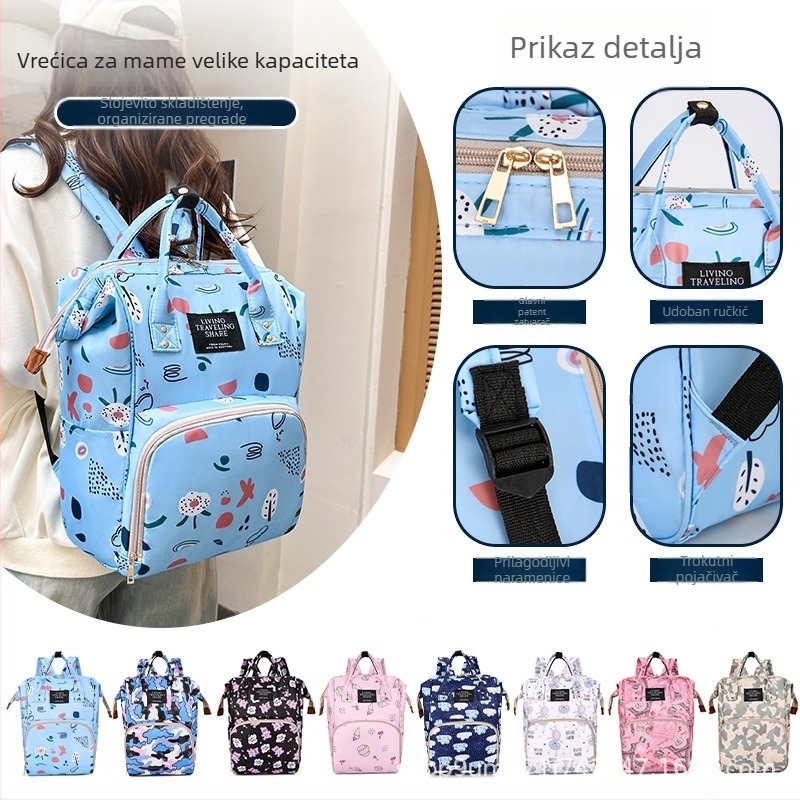 Izolirana torba za uskladištenje majčinog mlijeka, lagana torba od Oxford tkanine, proširiva, za kućnu upotrebu