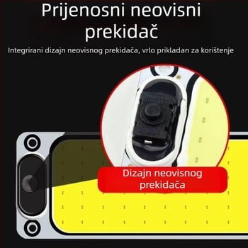 LED COB unutarnje čitaće svjetlo za kabinu vozila — 12-85V, aluminijska COB pločica, 54/64/87/108 LED dioda, pogodno za kamione, automobile, poluprikolice, kombije i autobuse