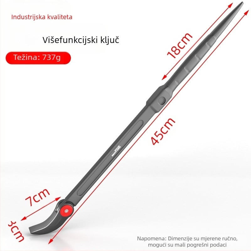 Kružni štap za navođenje – dvostrani s kružnim i plosatim završetkom, karbonsko čelični alat za popravak automobila