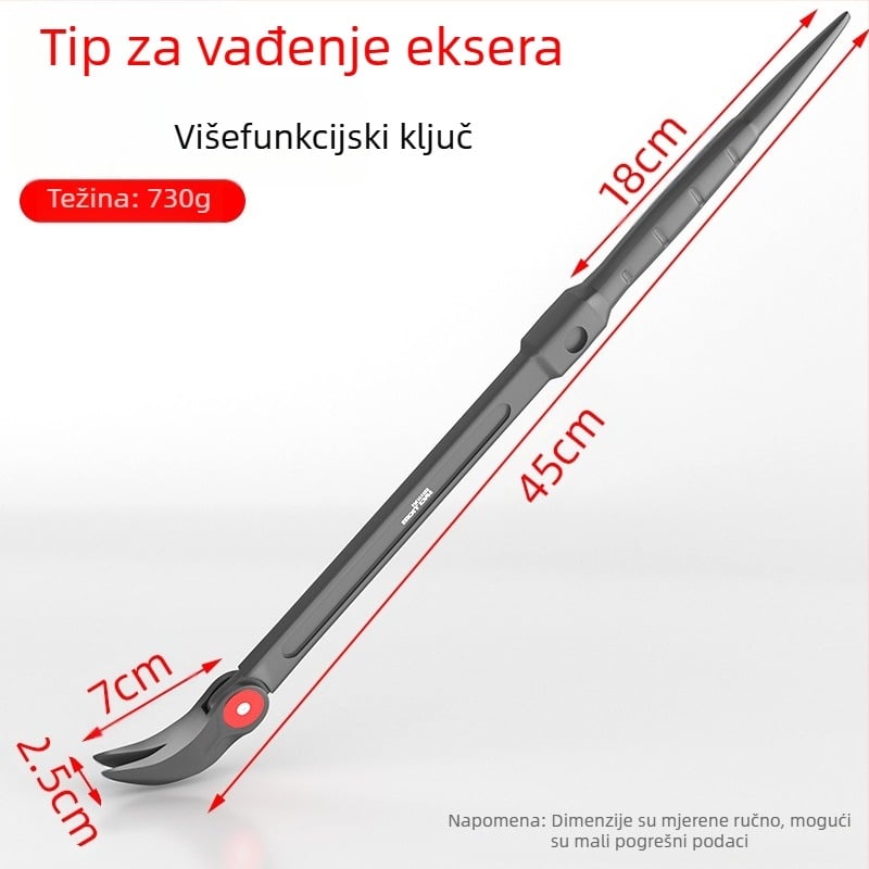 Kružni štap za navođenje – dvostrani s kružnim i plosatim završetkom, karbonsko čelični alat za popravak automobila