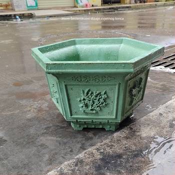 Šesterokutna plastična forma za betonske posude – DIY uređenje vrta, model posude, građevinska šablona