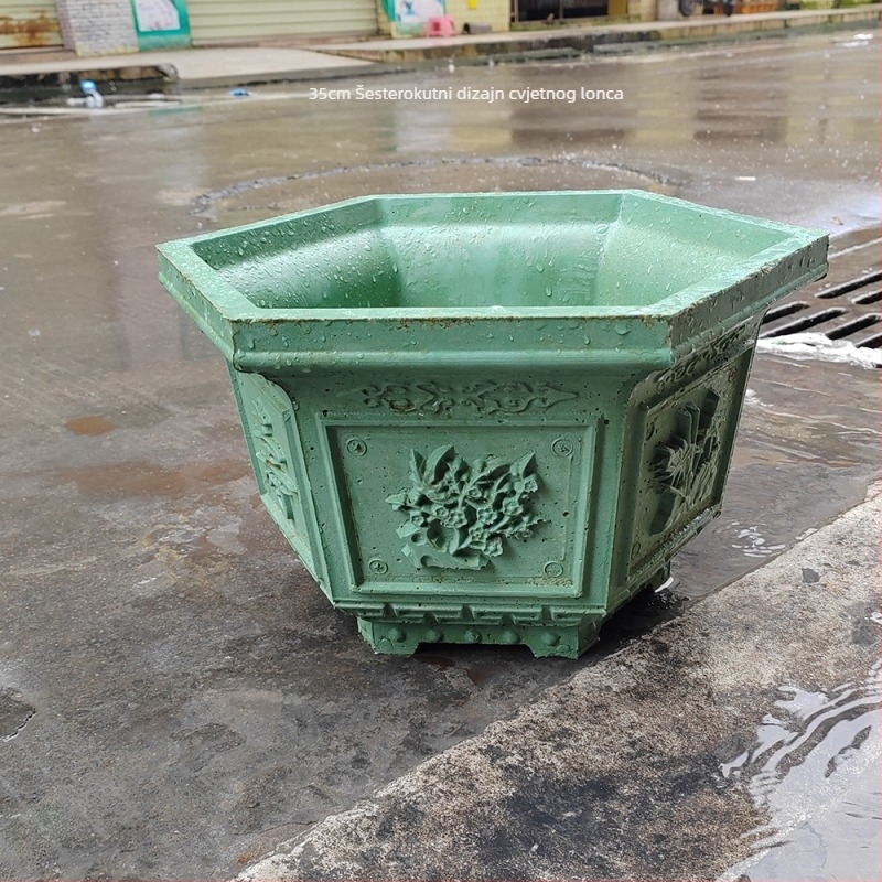 Šesterokutna plastična forma za betonske posude – DIY uređenje vrta, model posude, građevinska šablona