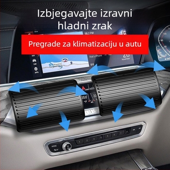 ABS plastični zaštitnik protoka zraka klima uređaja automobila, s nosačem u vozilo, za bebe