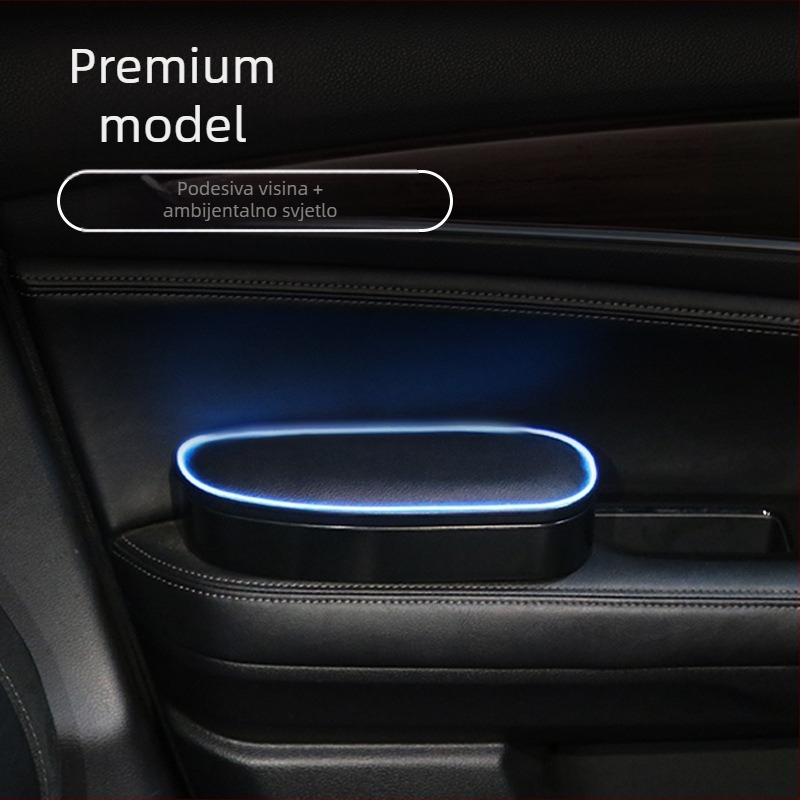 Lijevi naslon za ruku u automobilu s pretinicom za pohranu i mehanizmu podizanja, model ZT-YDL-01, plastika, 0,25 kg, za različite modele