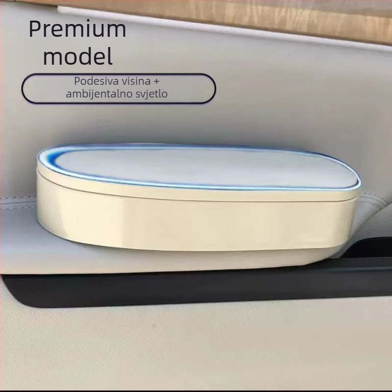 Lijevi naslon za ruku u automobilu s pretinicom za pohranu i mehanizmu podizanja, model ZT-YDL-01, plastika, 0,25 kg, za različite modele