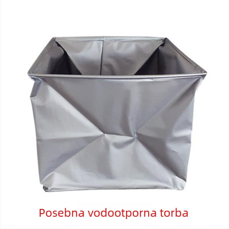 Bafuluo sklopiva dvokolesna kolica za kupovinu s poklopcem – PP plast, nosivost 35 kg, mogućnost prilagođenog logotipa