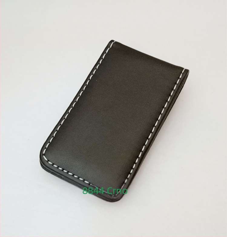 Magnetski novčani klip, unisex, PU koža, 1 preklop, otvoreni način otvaranja, uspravni kvadratni oblik, modeli HC-8833/HC-8844/HC-9090