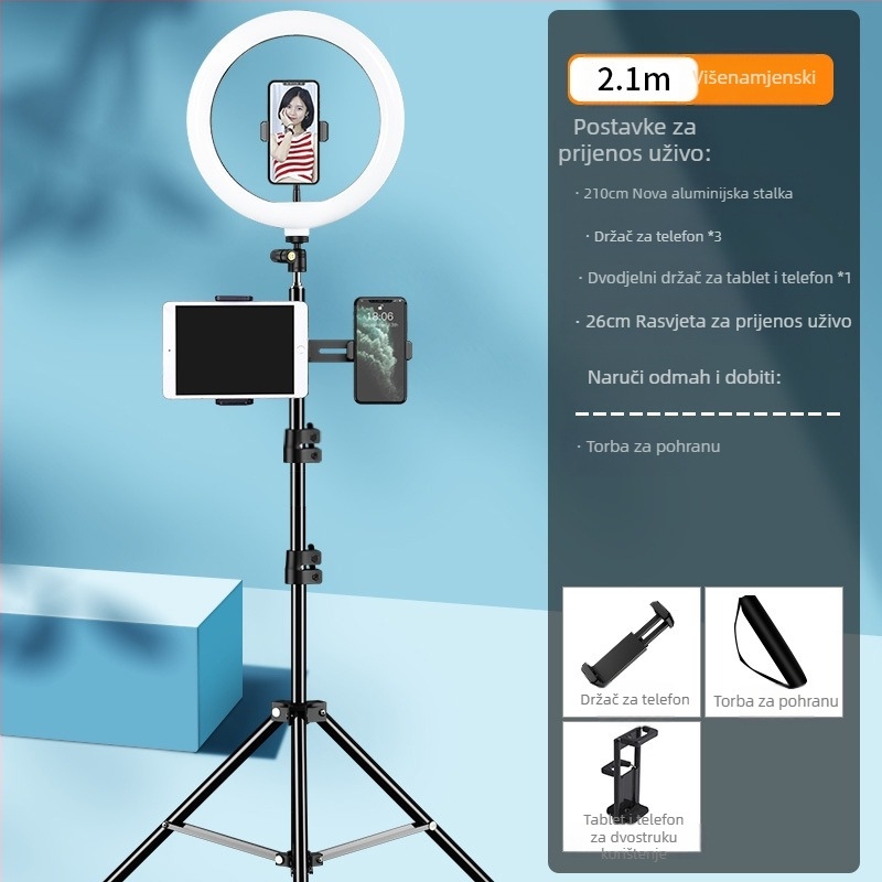 Stativ za prijenos uživo Beautiful Era — ABS plast, univerzalan, prilagodba podržana