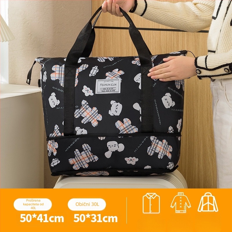 Putna torba, sklopiva za pohranu, Oxford platno, podstava od poliestera, unisex, proljeće 2025 izdanje