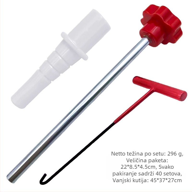 Set alata za ugradnju ventila za popravak pneu: demontaža gumene ventile i ugradnja jezgre ventila