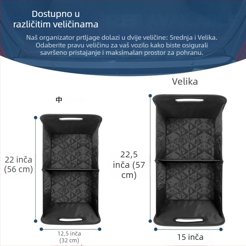 Kožna kutija za prtljažnik – sklopiva, 50 L, vodootporna