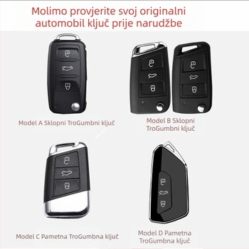 Kutija za ključeve za modele Volkswagen – Bai xi, PVC, poslovni stil, bez prilagođavanja