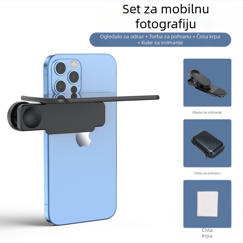 TH-217 Univerzalni clip-on objektiv za telefon – reflektirajući selfie objektiv s Sky Mirror efektom – Shenzhen