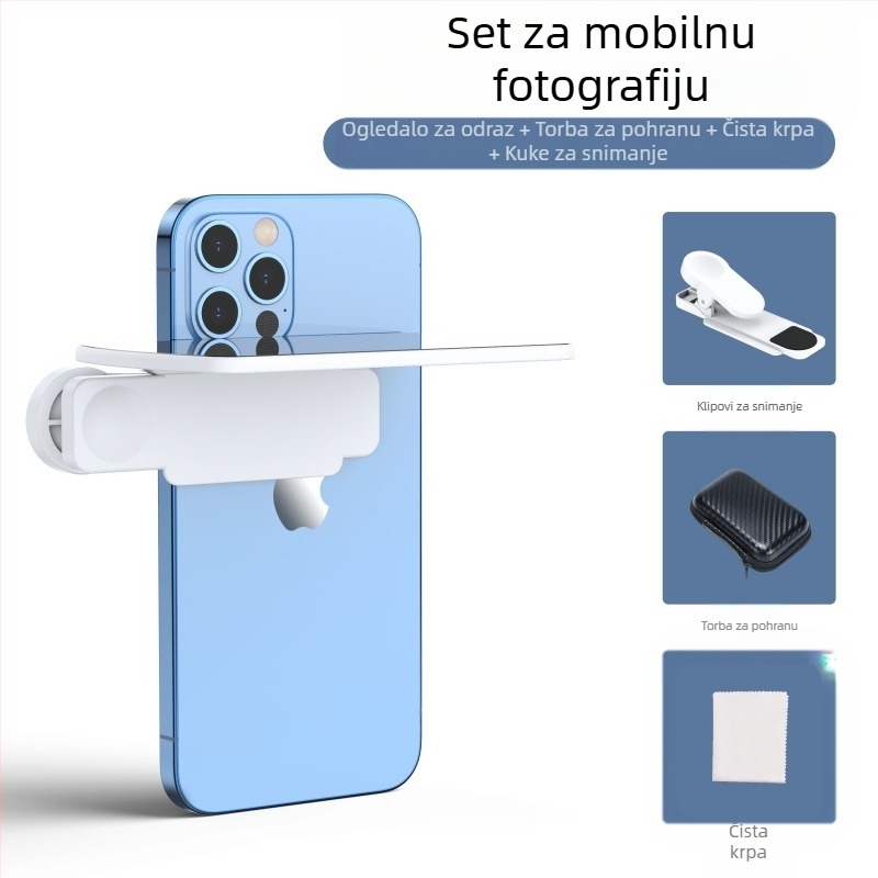 TH-217 Univerzalni clip-on objektiv za telefon – reflektirajući selfie objektiv s Sky Mirror efektom – Shenzhen