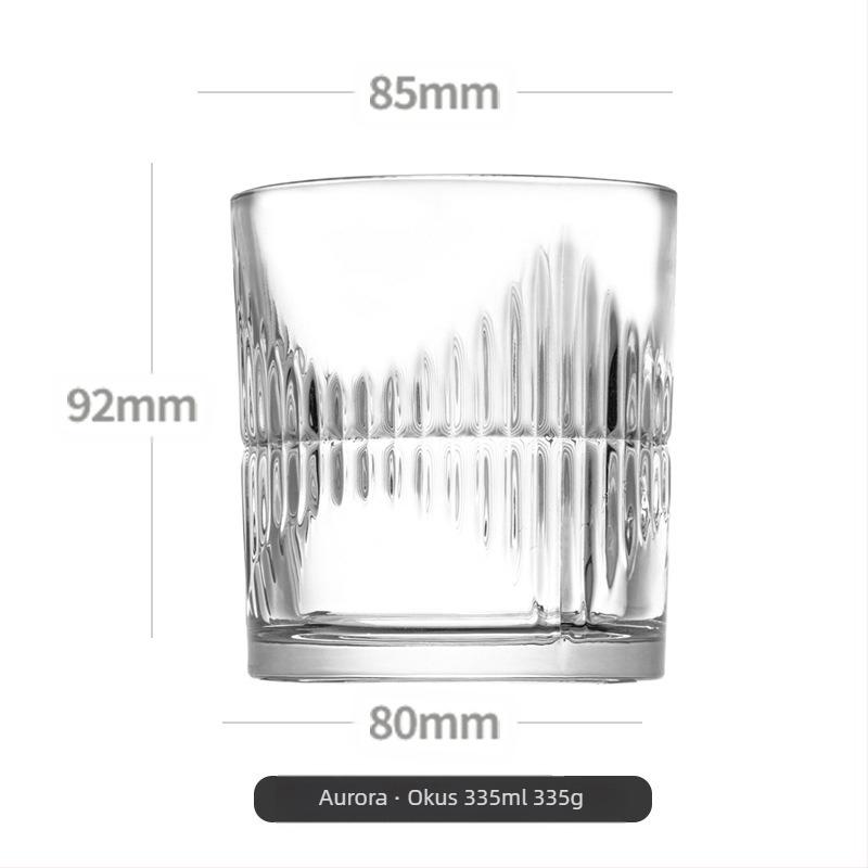 Kristalne čaše za whisky (4 kom, 301–400 ml, poklon kutija, ispis logotipa)