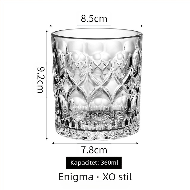 Kristalne čaše za whisky (4 kom, 301–400 ml, poklon kutija, ispis logotipa)