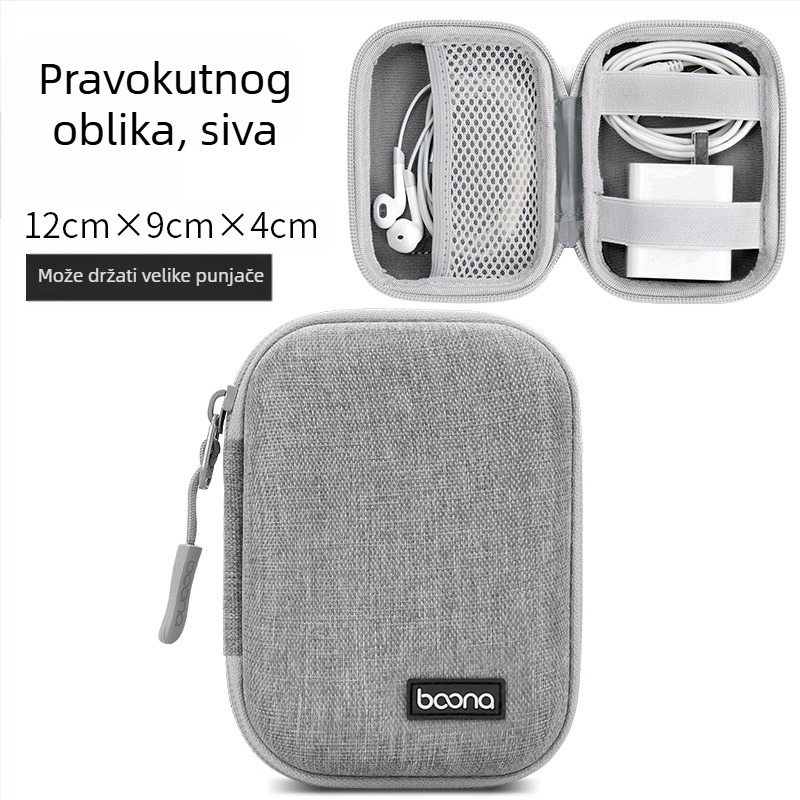BN-F003 Torbica za pohranu digitalnih dodataka | Oxford tkanina, nosivost 1 kg | za Bluetooth slušalice, kablove, punjače i USB pogone