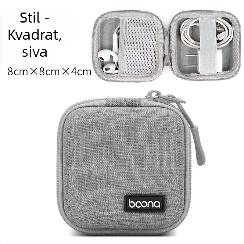 BN-F003 Torbica za pohranu digitalnih dodataka | Oxford tkanina, nosivost 1 kg | za Bluetooth slušalice, kablove, punjače i USB pogone