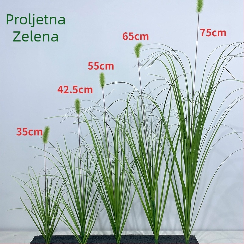 Umjetna trava Caterpillar – mekani PVC materijal, stilizacija, pogodna za vjenčanja, vanjsku uporabu, rekviziti za fotografiranje i kućnu dekoraciju