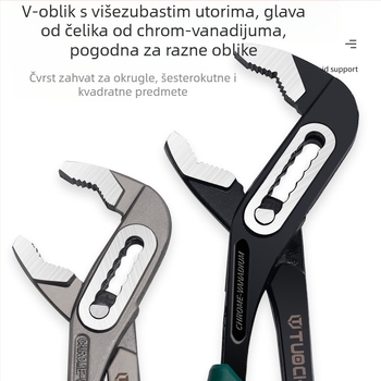 Vodovodne kliješta – višefunkcionalne, široke čeljusti – Tuochi