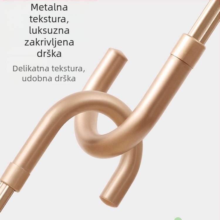 Sklopivi kišobran s 8 rebara, UPF >50, tkanina 190T otporna na udarce, šipka od legure, rebra od vlakana