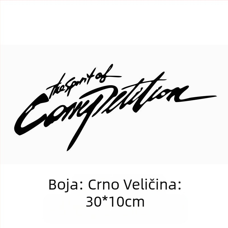 Dekali za svjetla automobila s personaliziranim tekstom, epoksidni materijal, ljepilo otporno na sudare, univerzalna kompatibilnost