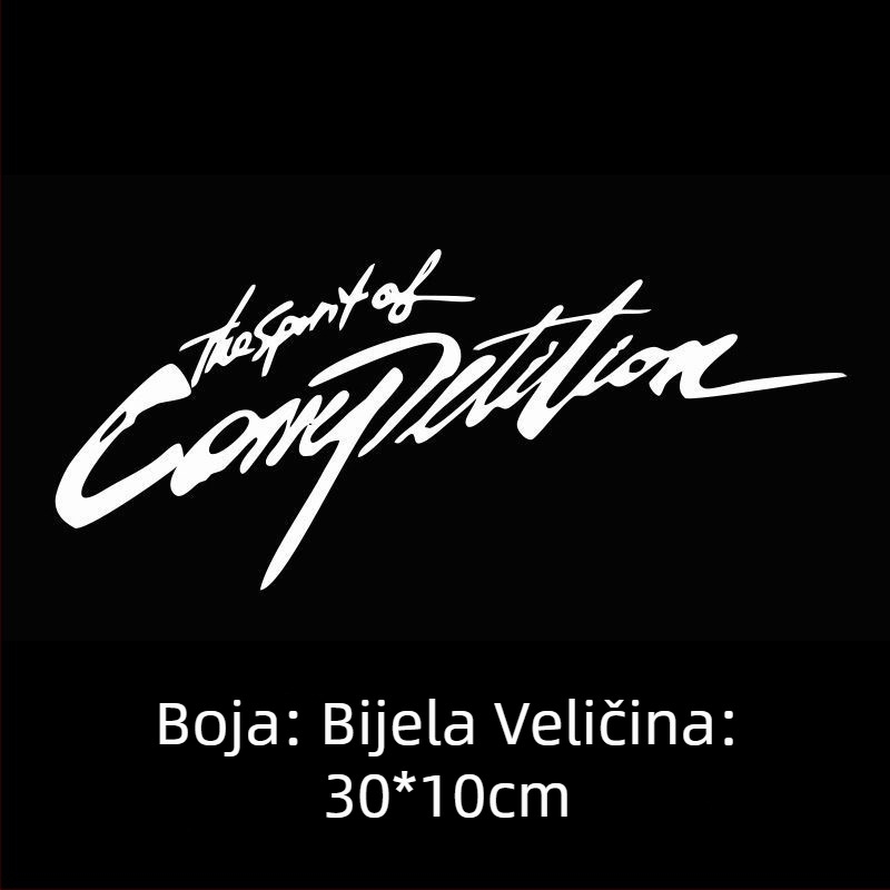 Dekali za svjetla automobila s personaliziranim tekstom, epoksidni materijal, ljepilo otporno na sudare, univerzalna kompatibilnost