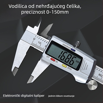 Haima Xuan Digitalni kaliper od nehrđajućeg čelika, elektronički vernier, visoka preciznost digitalnog zaslona, industrijska kvaliteta
