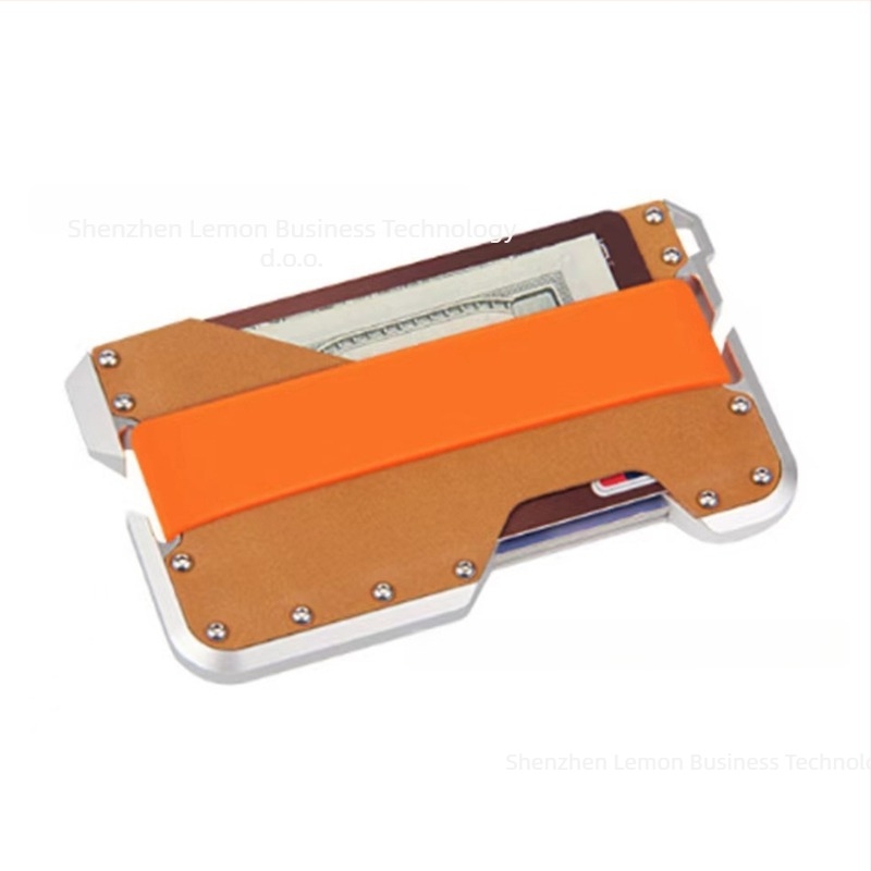 Držač kartica s RFID zaštitom, silikon, dvostruki preklop, kapacitet 10 kartica