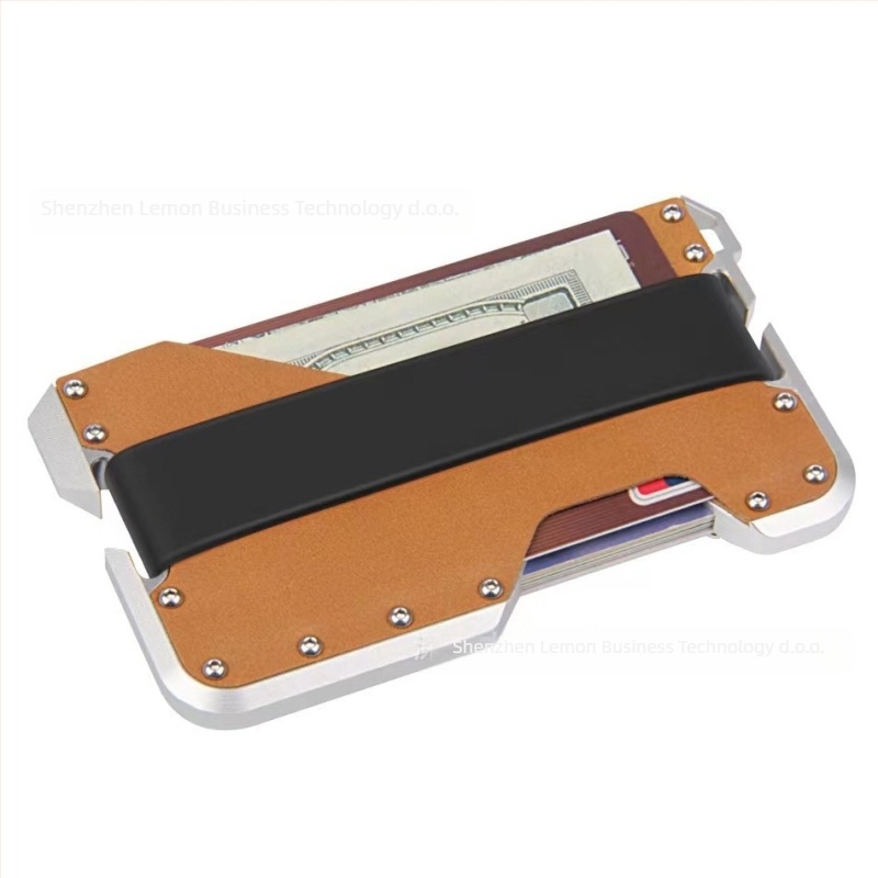Držač kartica s RFID zaštitom, silikon, dvostruki preklop, kapacitet 10 kartica