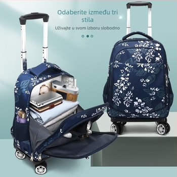 Unisex školska torba s kotačićima — vodootporna, olakšava nošenje, Oxford materijal, za učenike osnovne škole