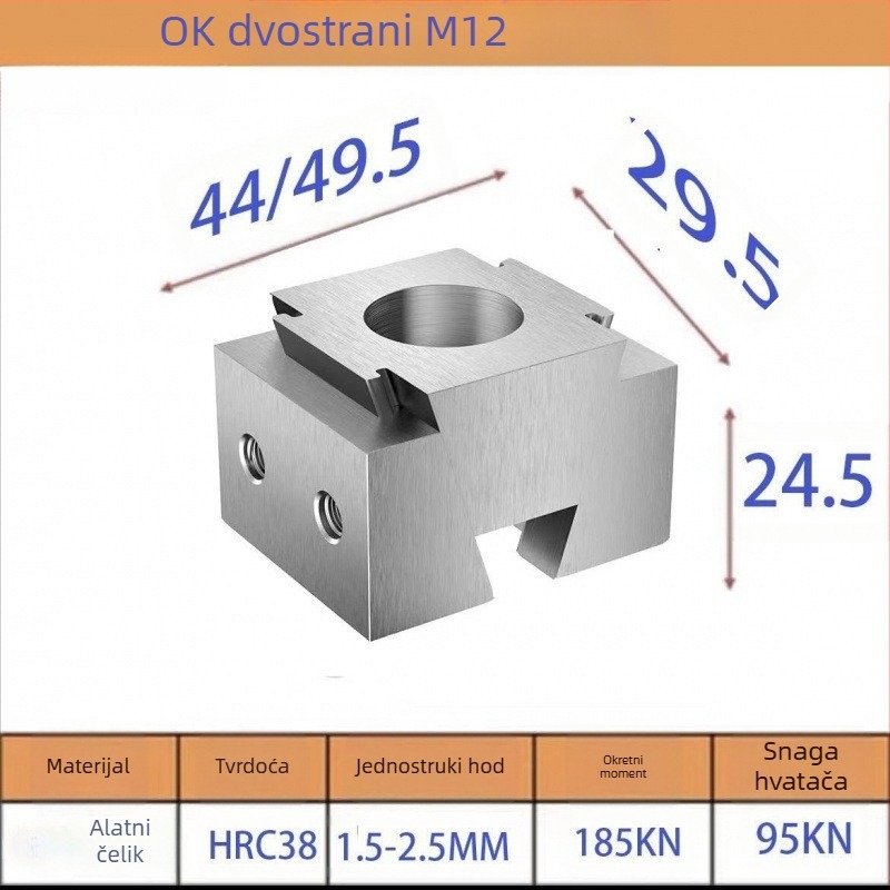 Fiksator za stanicu zavarivanja – višenamjenski rubni fiksator s čeljustima, antimagnetni, jednostrani dizajn