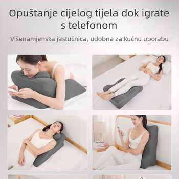 Jastuk za parove u krevet s jezgrom memorijske pjene, navlaka od pamuka, moderni minimalistički stil