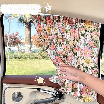 Auto sjenilo za sunce, prozirna tkanina, visići tip, univerzalna kompatibilnost, Blue Rain