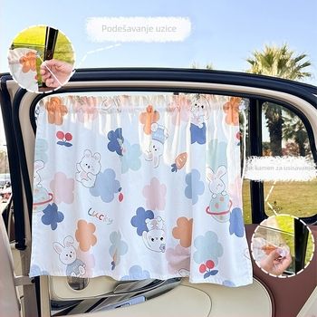 Auto sjenilo za sunce, prozirna tkanina, visići tip, univerzalna kompatibilnost, Blue Rain