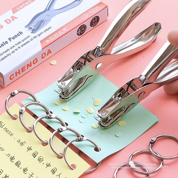 Kružni bušač rupa za papir i kartice, rupe 3 mm i 6 mm, alat za povezivanje bilježnica s listovima