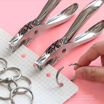 Kružni bušač rupa za papir i kartice, rupe 3 mm i 6 mm, alat za povezivanje bilježnica s listovima