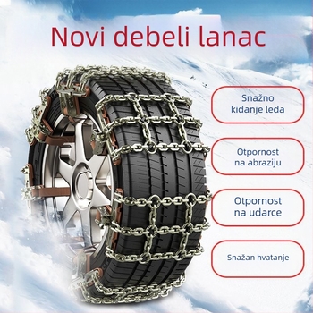 Snow King aluminijske snježne verige za automobile, stil Tian Grid, univerzalne za gume 165-285