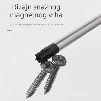 Produžni set Bitova odvijača s magnetnim vrhom — Torx (T5, T8, T27, T30) i šesterostranični bitovi, karbonska čelika