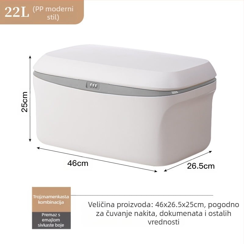 Kutija za skladištenje za auto, 38 L, model 985, prijenosna, bez ugradnje
