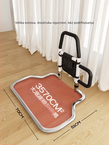 Posteljne bočne ograde bez ugradnje za starije osobe, 304 nehrđajućeg čelika, nebrendirano (304 nehrđajućeg čelika; bez ugradnje; nebrendirano; za starije osobe)