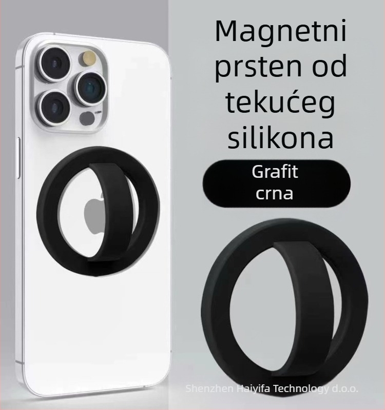 Magnetni prsten za telefon s MagSafe, univerzalni, metalni, snažan magnet, anti-klizni