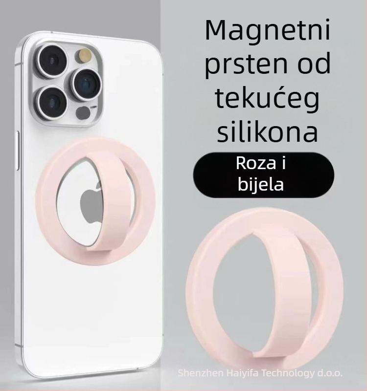 Magnetni prsten za telefon s MagSafe, univerzalni, metalni, snažan magnet, anti-klizni