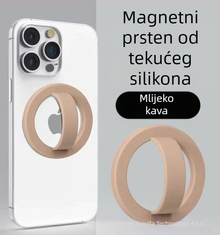Magnetni prsten za telefon s MagSafe, univerzalni, metalni, snažan magnet, anti-klizni