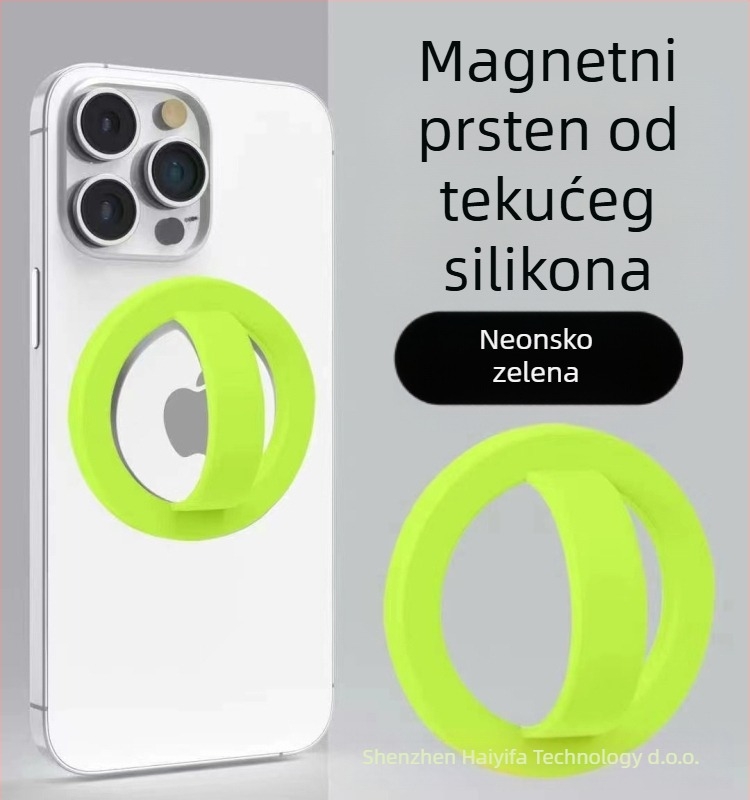 Magnetni prsten za telefon s MagSafe, univerzalni, metalni, snažan magnet, anti-klizni