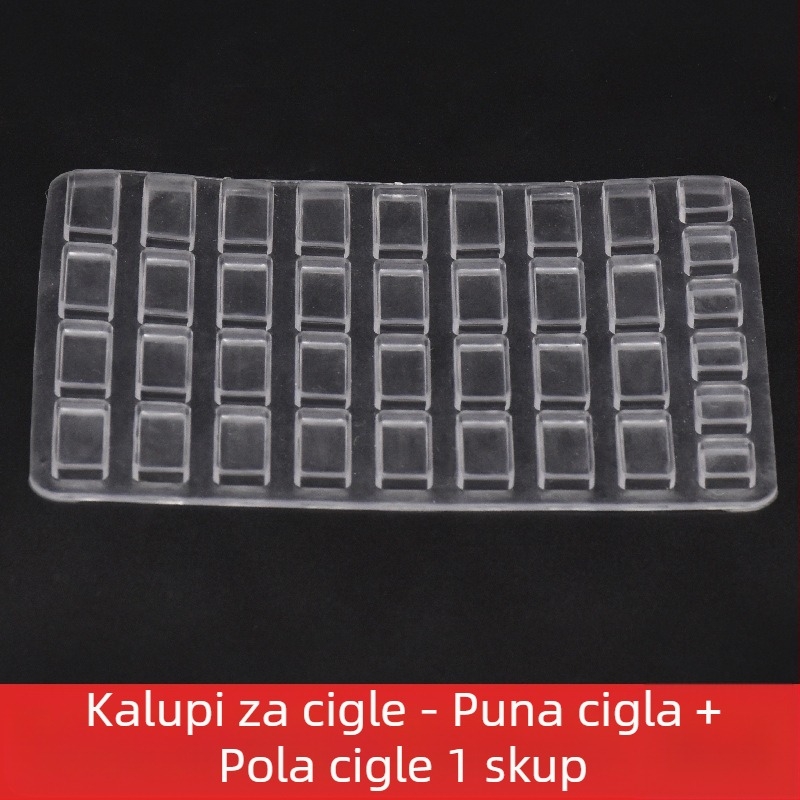 Set alata za pjeskovnu ploču s kalupima za modele mini cigli; neelektrični, jednofunkcionalni, pogodno za djecu 0-3 godine